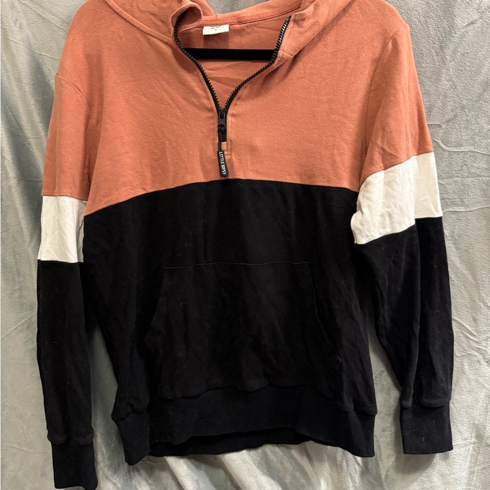 Little Bipsy Men's Zip-Up Sweater - Black, White, Tan